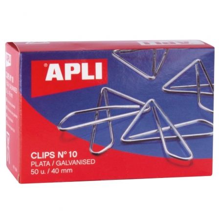 Apli Clips Mariposa Nº 10 40mm Plata Apli Clips Mariposa Nº 10 40mm Plata
